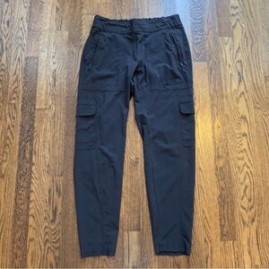 Athleta Black Ankle Cargo Pants
